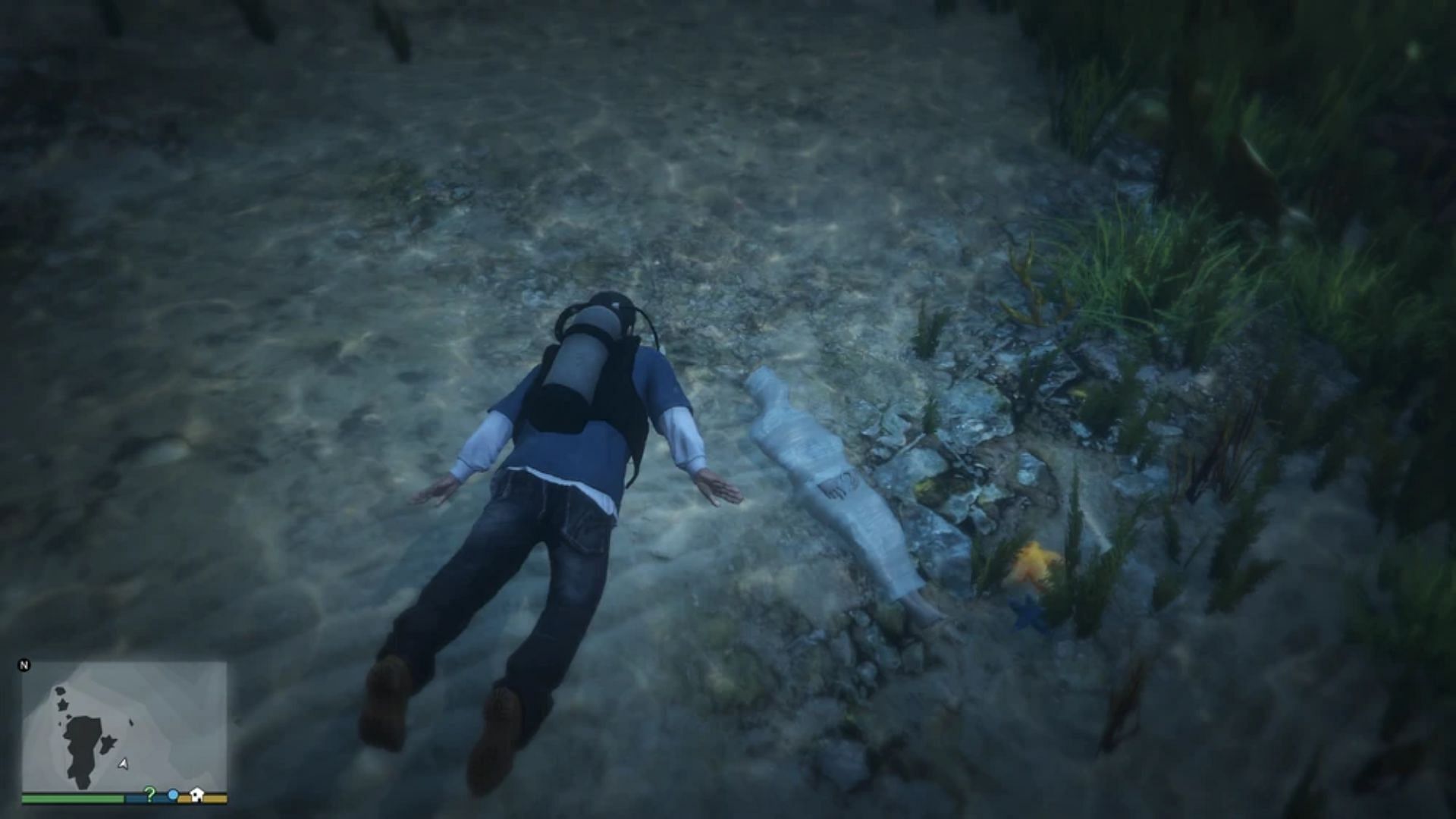 The waters of GTA 5 have dark secrets (Image via Rockstar Games)